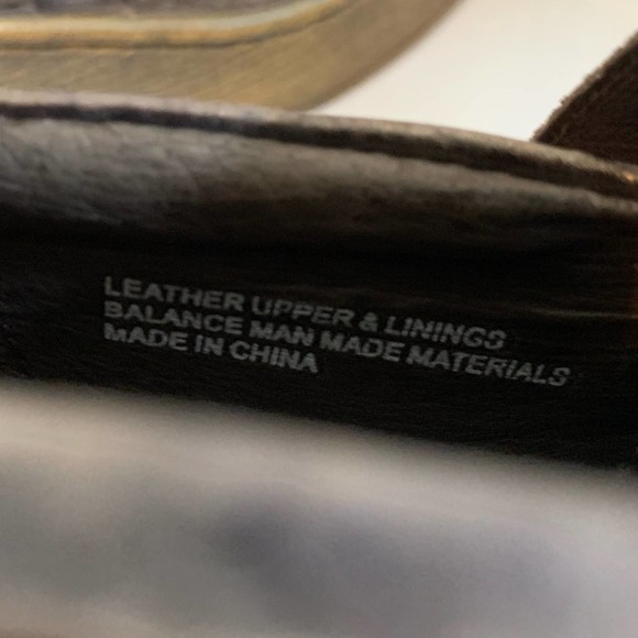 Born Haddon Metallic Bronze Distressed Leather Heeled  Clogs Womens Size 9 - Picture 9 of 13